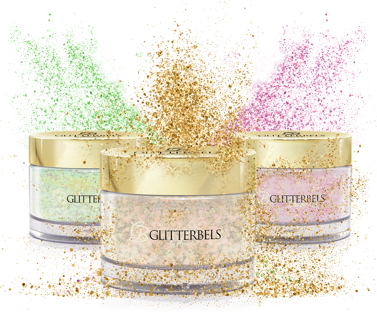 Acrílicos Glitter para uñas